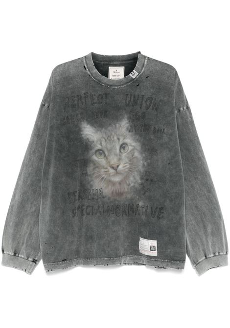 bleached l/s tee man black MAISON MIHARA YASUHIRO | A14LT621BLACK